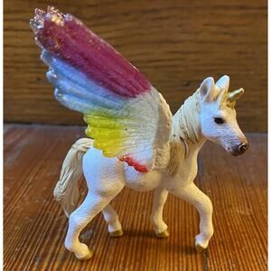Schleich Winged Rainbow Horse Toy